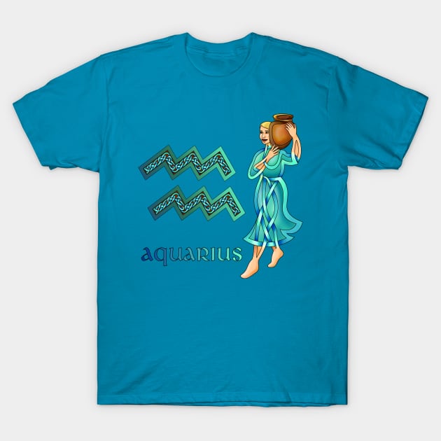 Aquarius T-Shirt by KnotYourWorld4